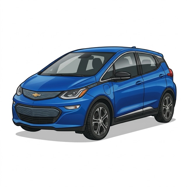 Illustration of a 2023 Chevrolet Bolt EV CARME Auto bought from its owner in Toronto, ON