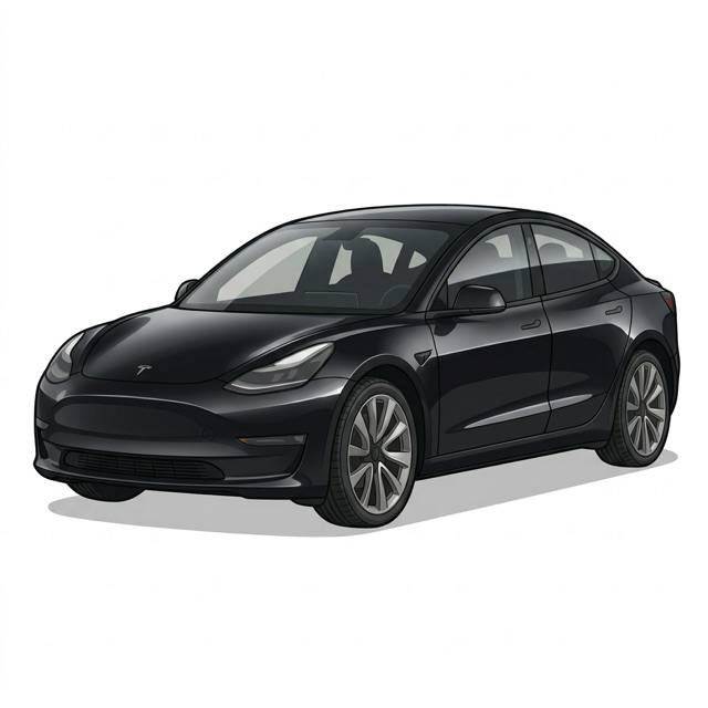 Illustration of a 2023 Tesla Model 3 CARME Auto bought from its owner in Gatineau, QC